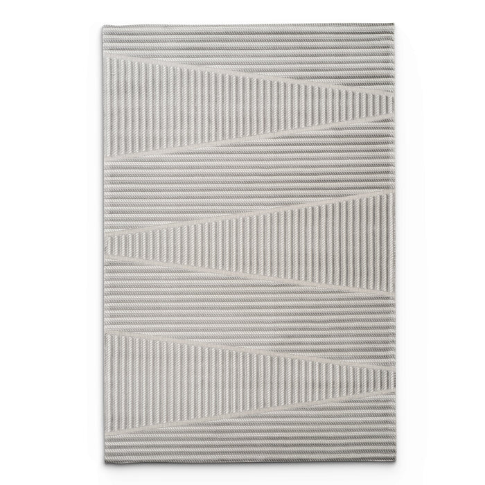 Camber Cypress Geometric Grey & Silver Rug