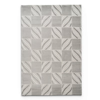 Camber Ridge Geometric Grey & Silver Rug