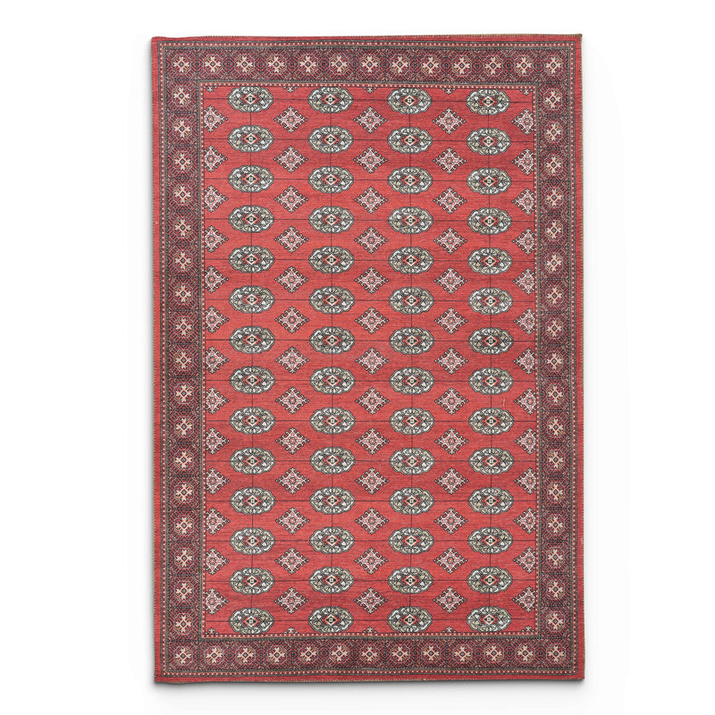 Portobello Elm Traditional Red & Burgundy Rug