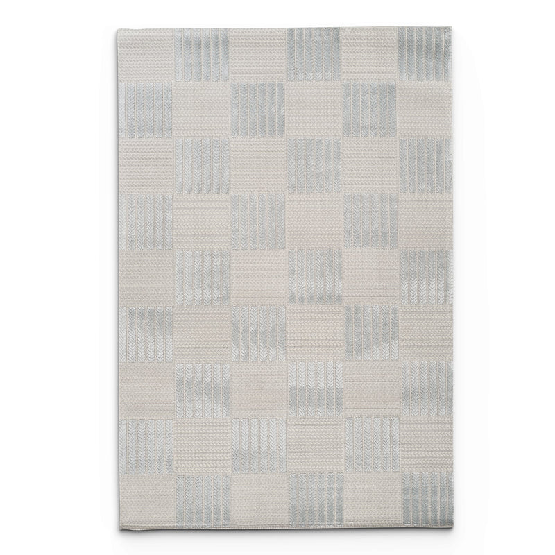Camber Dahlia Geometric Blue Rug