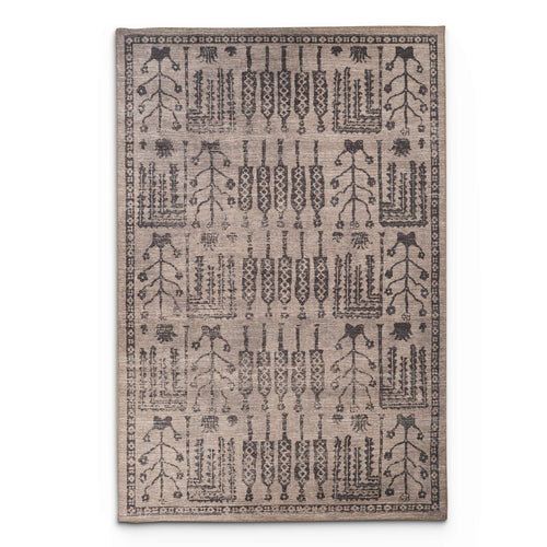 Portobello Vale Traditional Brown & Taupe Rug