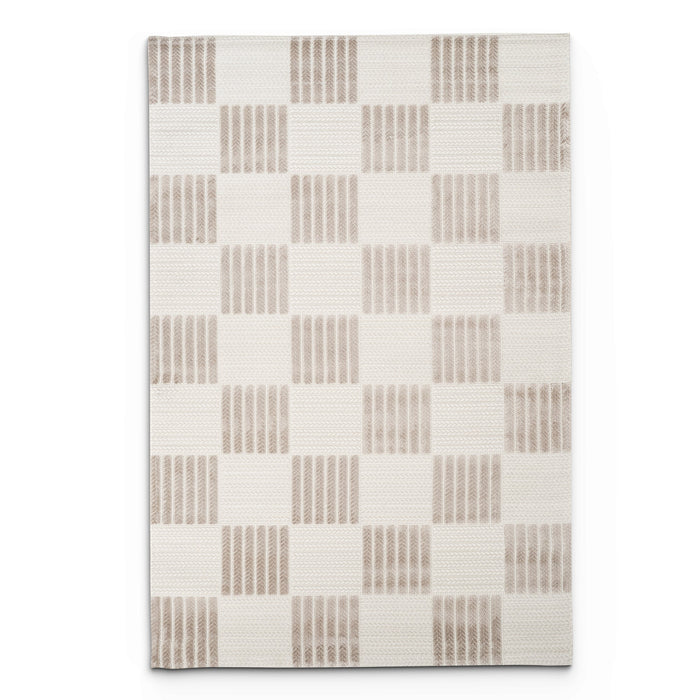 Camber Glimmer Geometric Brown & Taupe Rug