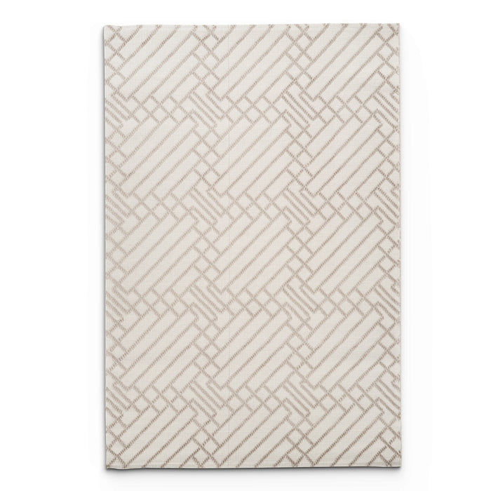 Camber Bay Geometric Brown & Taupe Rug
