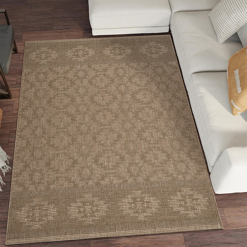 Oslano Jute Kelun Brown Rug