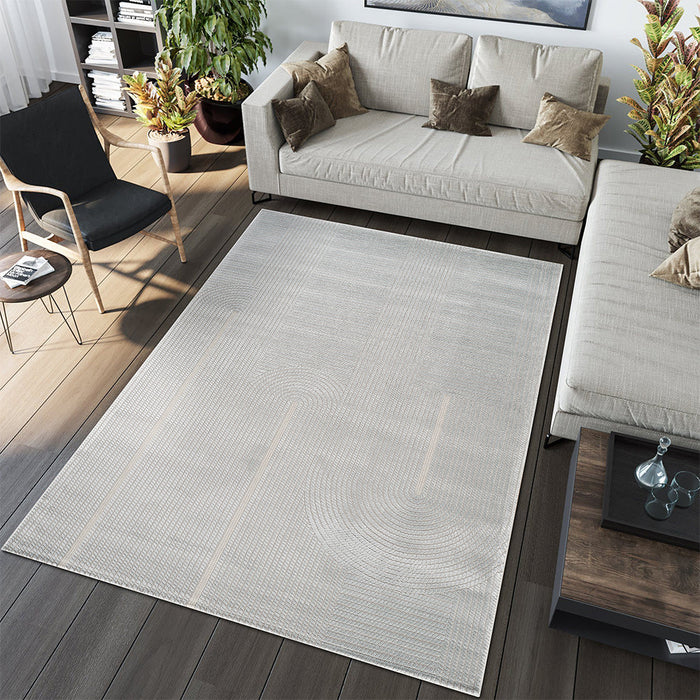 Camber Tide Geometric Blue Rug