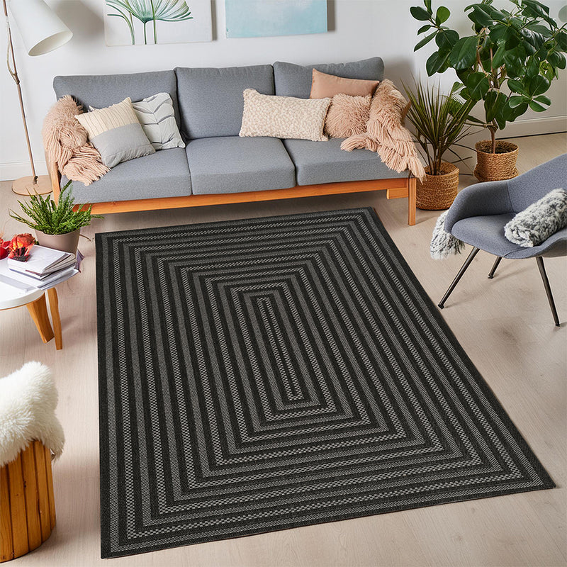 Natura Jute Fayra Black Rug