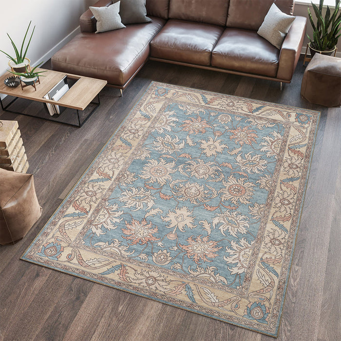 Portobello Aria Traditional Orange & Yellow Rug