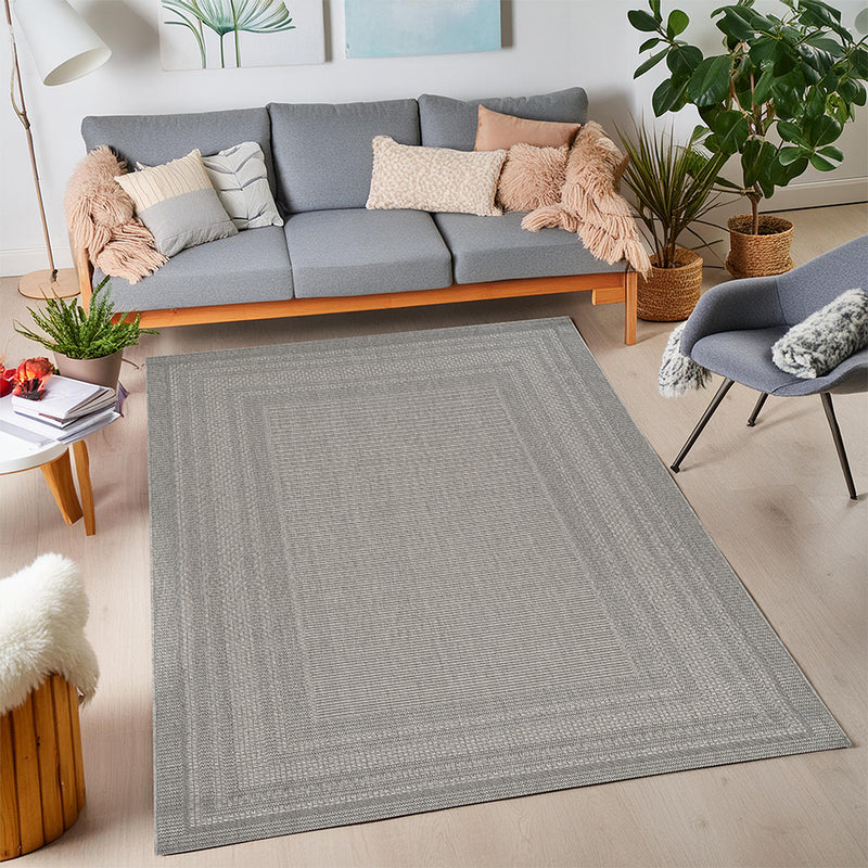 Oslano Jute Havon Light Grey Rug