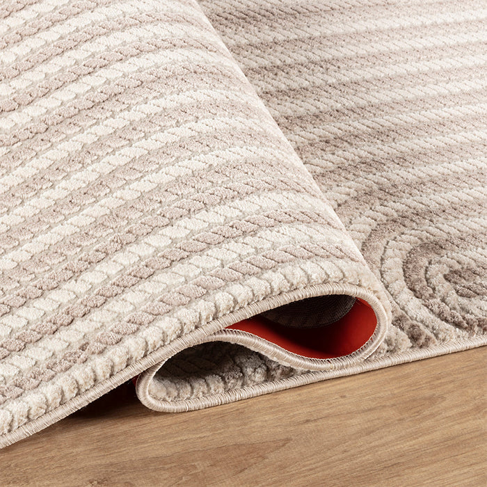 Camber Haze Geometric Brown & Taupe Rug