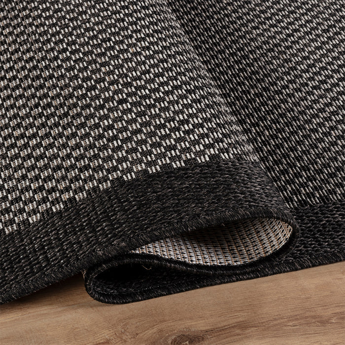 Natura Jute Yedra Black Rug