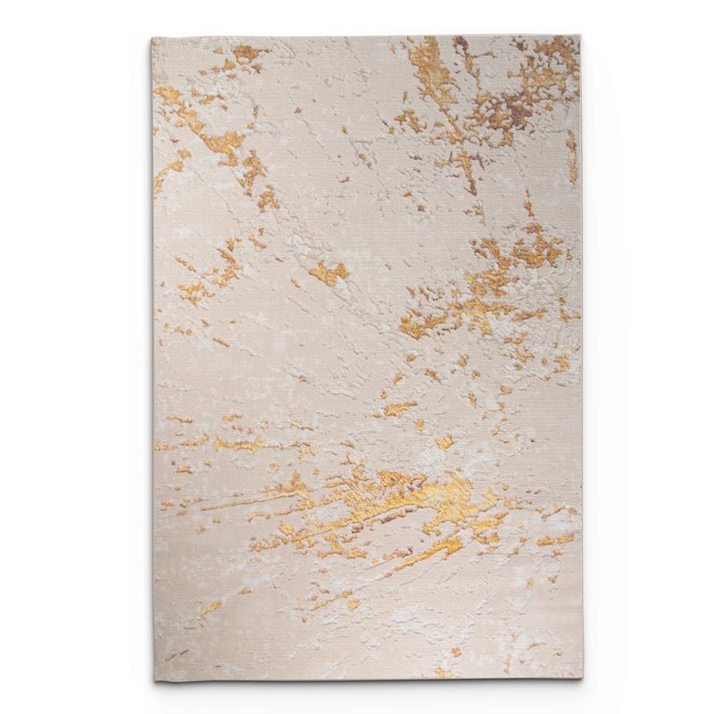 Alin Beige Gold Modern Rug 05669A - Kristal Carpets