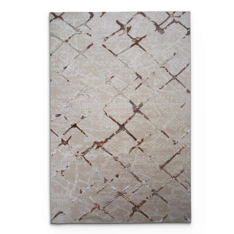 Alin Beige Vizon Modern Rug - 05682A - Kristal Carpets
