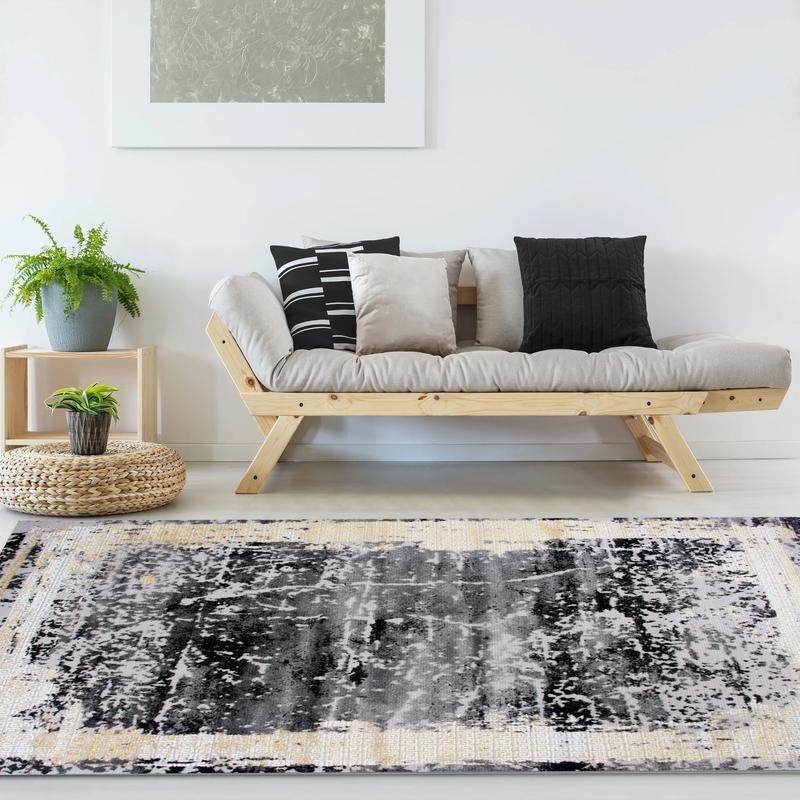 Alin Gold Grey Rug - 04391A