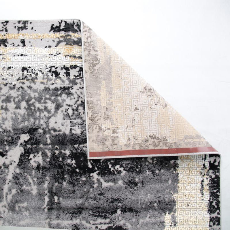 Alin Gold Grey Rug - 04391A - Kristal Carpets