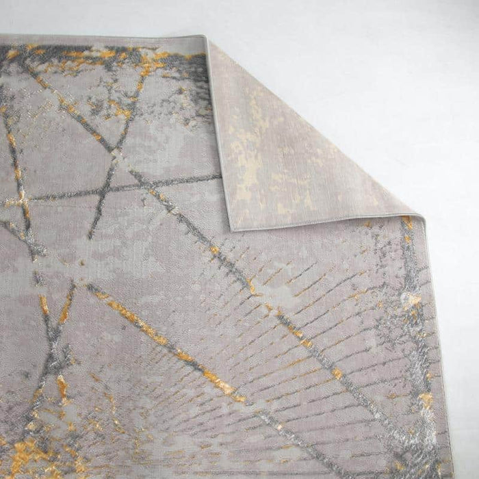 Alin Grey Gold Modern Rug - 05679A