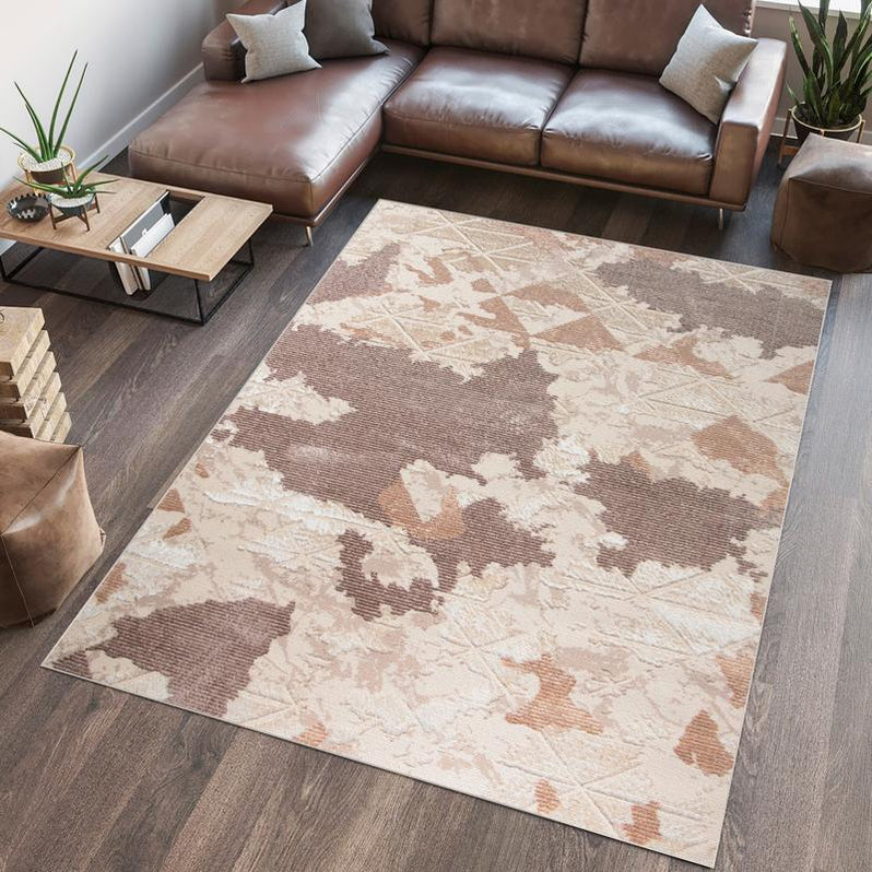 Alin Vizon Brown Modern Rug - 05444A - Kristal Carpets