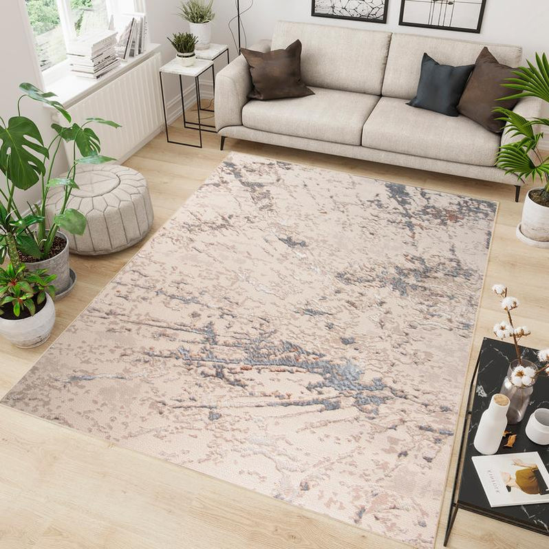 Alin Vizon Grey Modern Rug 05669A - Kristal Carpets
