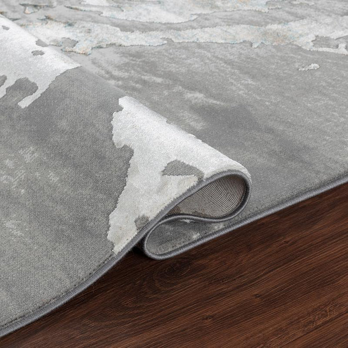 Large Dark Gray Rug Artist Dark Gray Rug - Kristal Carpets