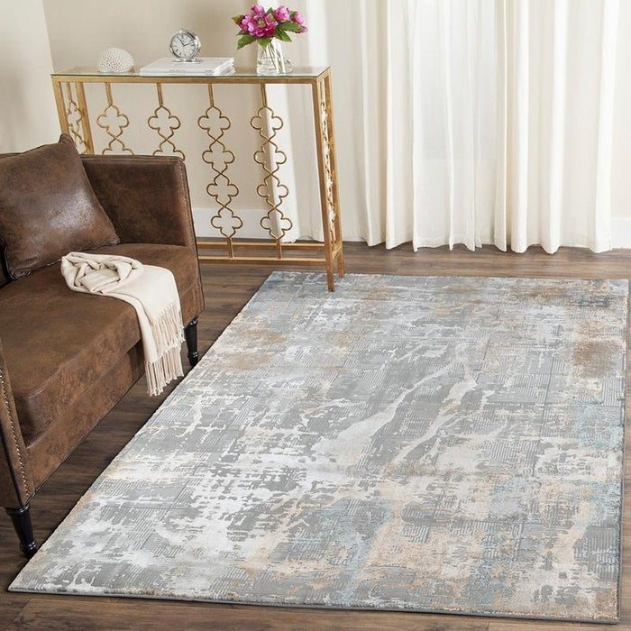 Grey Designer Rug Artist Modern Gray Rug - Kristal Carpets
