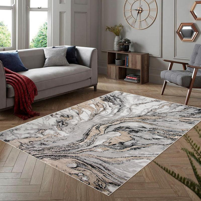 Diamond Black Rug - C1886