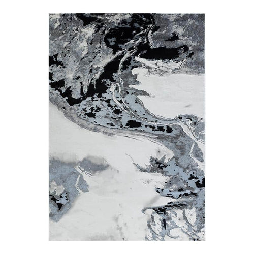Elit Crimp Grey Black Rug