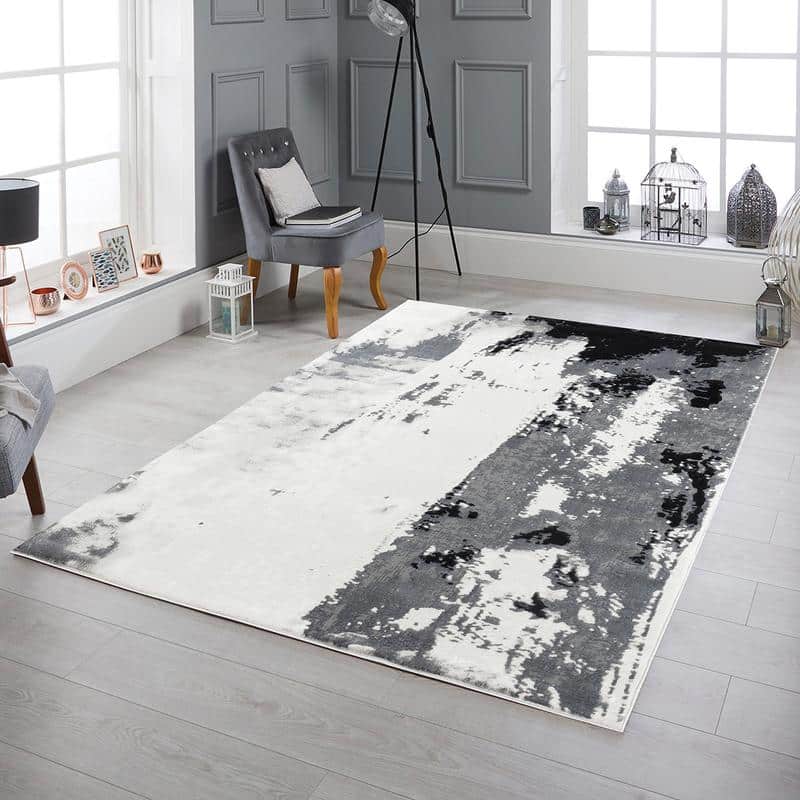 Elit Gulf Grey Black Rug