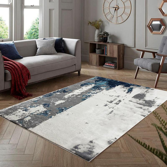 Elit Gulf Grey Blue Rug - Kristal Carpets