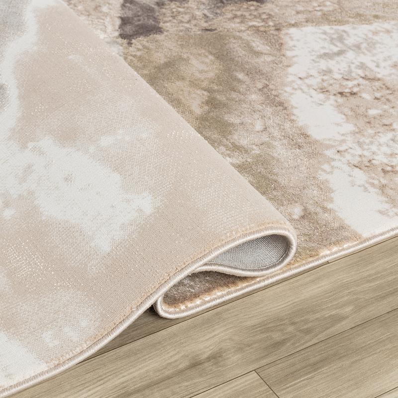 Elit Plain Beige Brown Rug