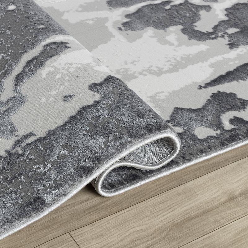 Elit Post Grey Black Rug
