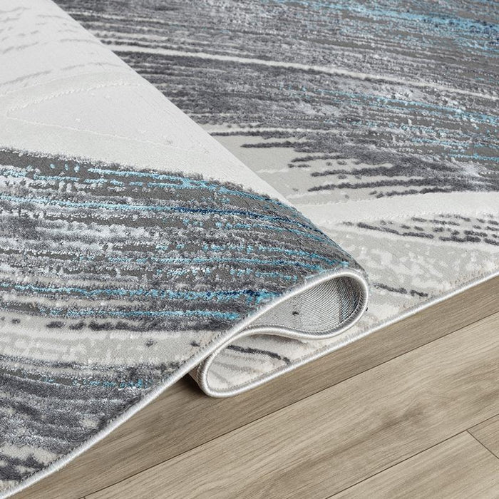 Elit Ribbon Grey Blue Rug