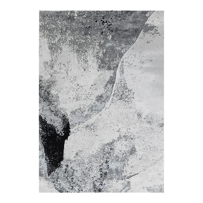 Elit Rustic Grey Black Rug
