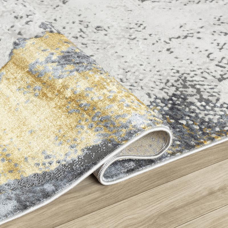 Elit Rustic Grey Gold Rug