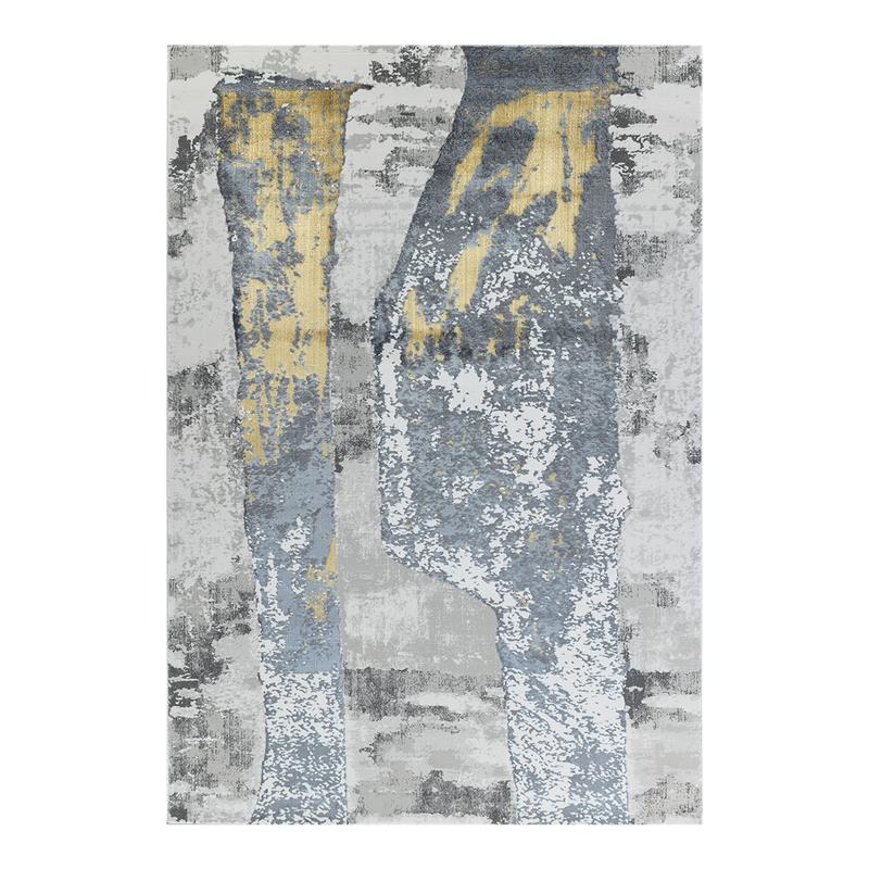 Elit Stripe Grey Gold Rug