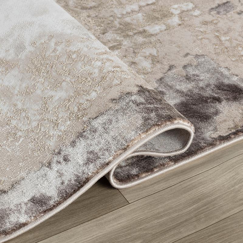 Elit Texture Beige Brown Rug