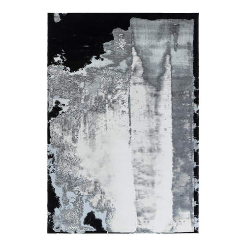 Elit Texture Grey Black Rug