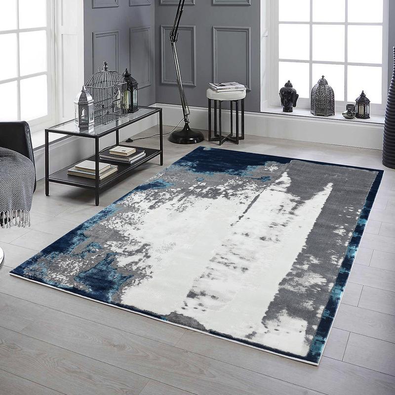 Elit Texture Grey Blue Rug