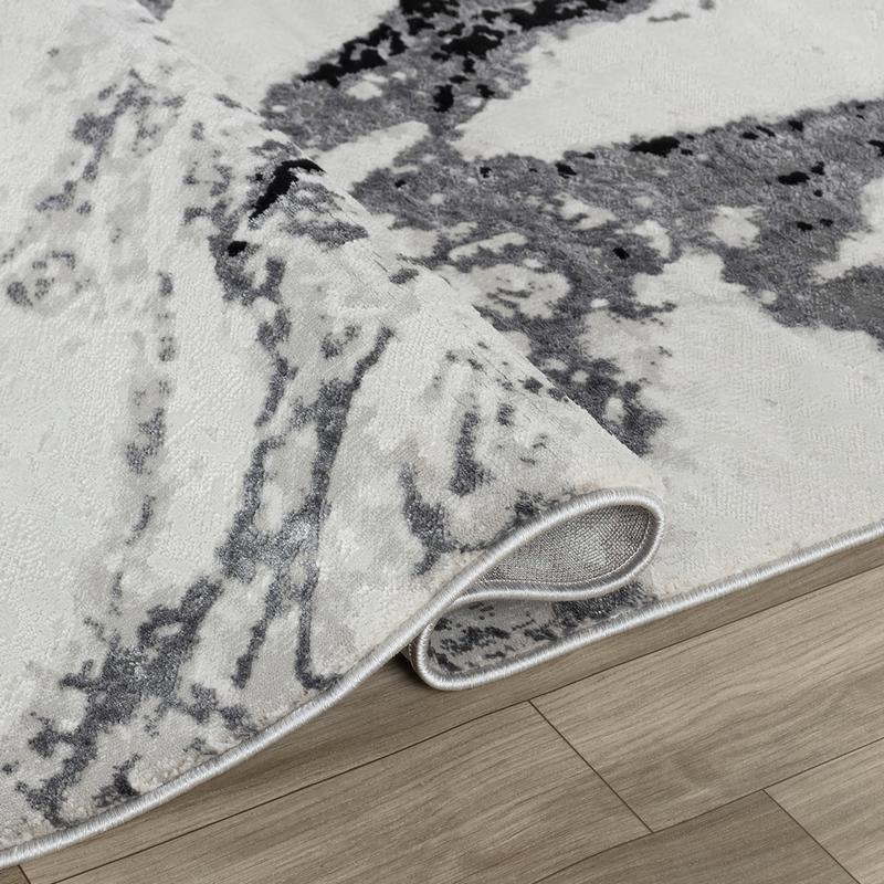 Elit Unique Grey Black Rug