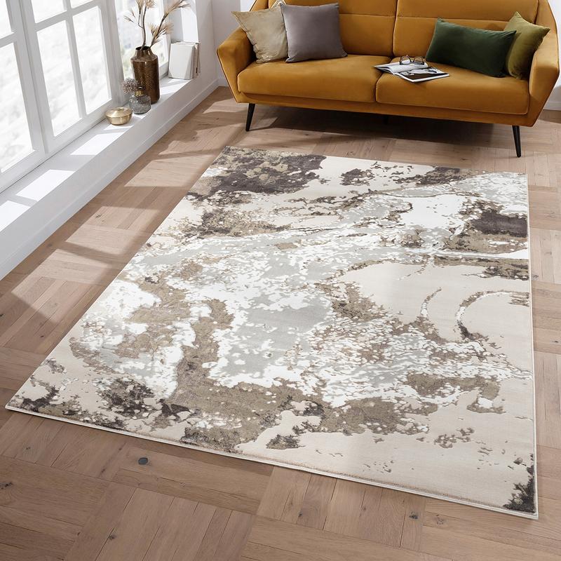 Elit PLAIN Beige Brown Rug