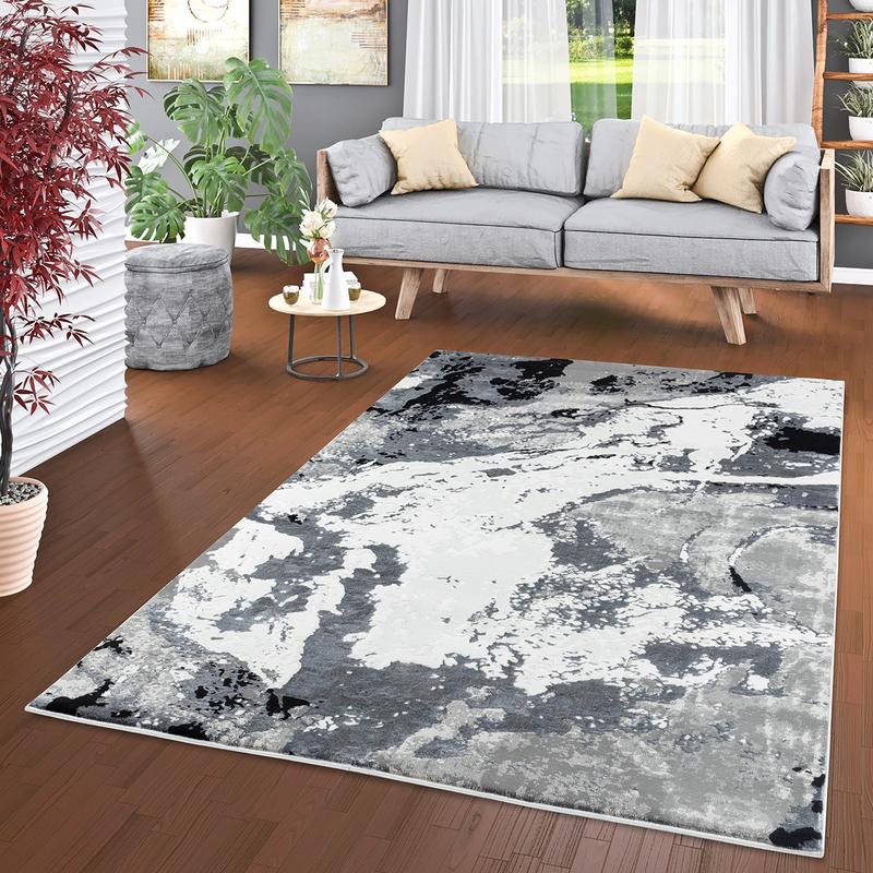 Elit Vibe Grey Black Rug