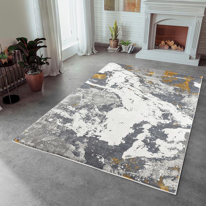 Elit Vibe Grey Gold Rug