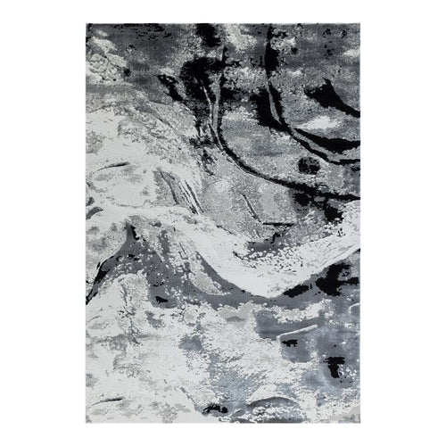 Elit Wave Grey Black Rug