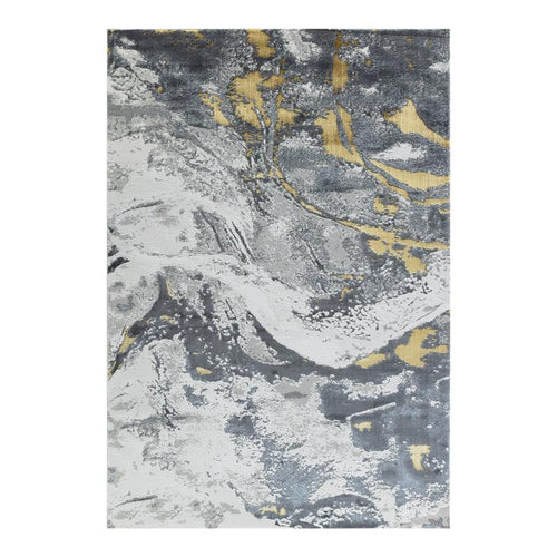Elit Wave Grey Gold Rug