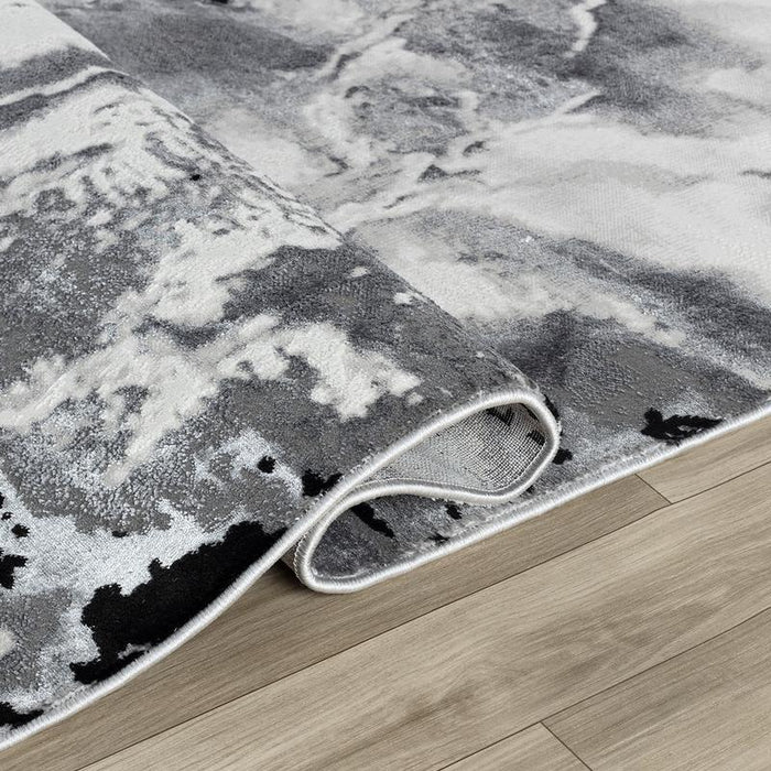Elit Whisper Grey Black Rug