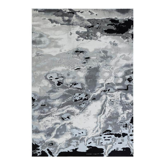 Elit Whisper Grey Black Rug