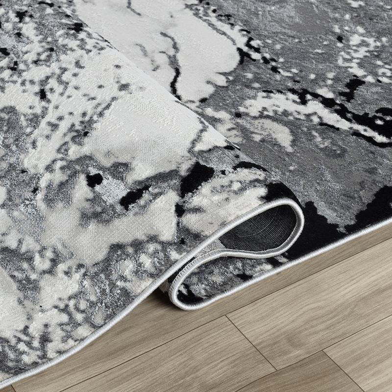 Elit Zenpine Grey Black Rug