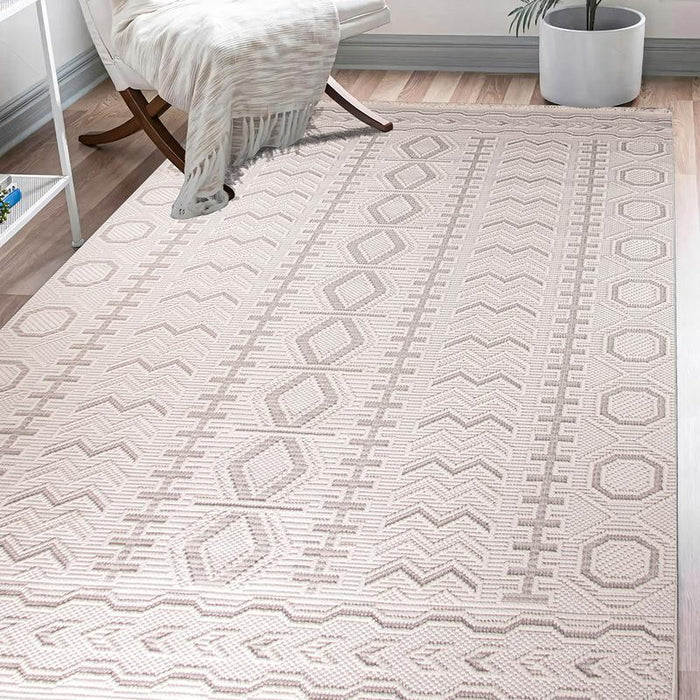 Beige Pattern E Rug Favori Ethnic Pattern Beige Rug - Kristal Carpets