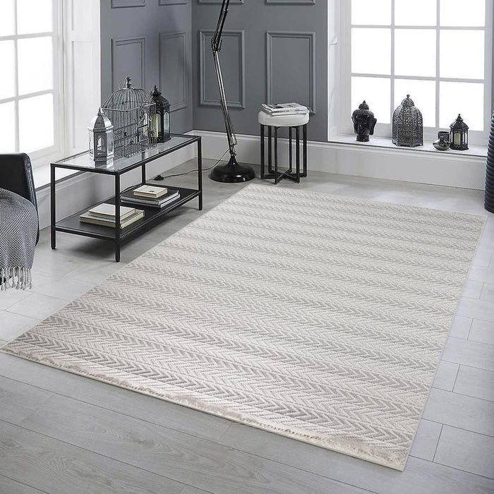 Favori Line Cream Rug
