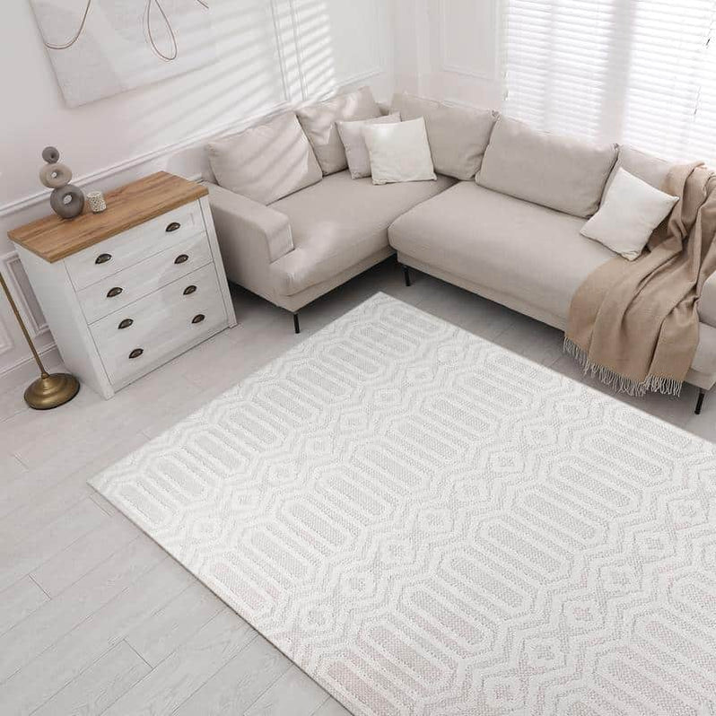 Jute Cream Rug - S5480A - Kristal Carpets