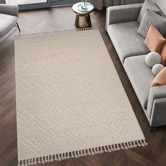 Jute White Yellow Rug - 23183A