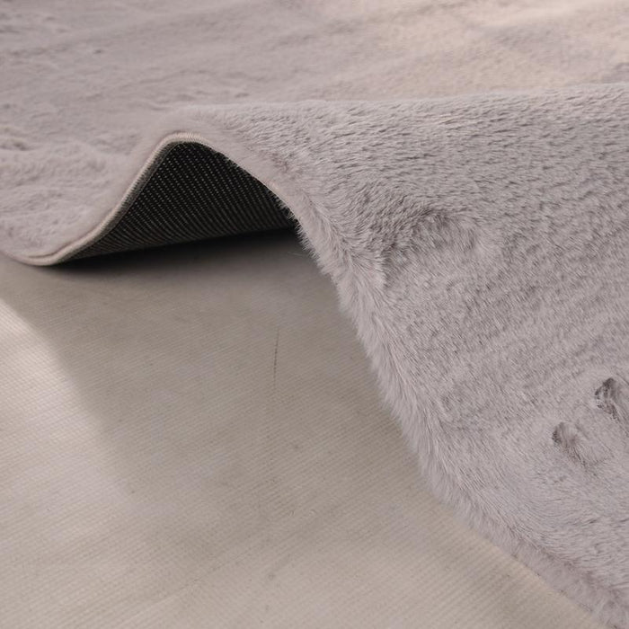 Kurk Faux Fur Grey Rug